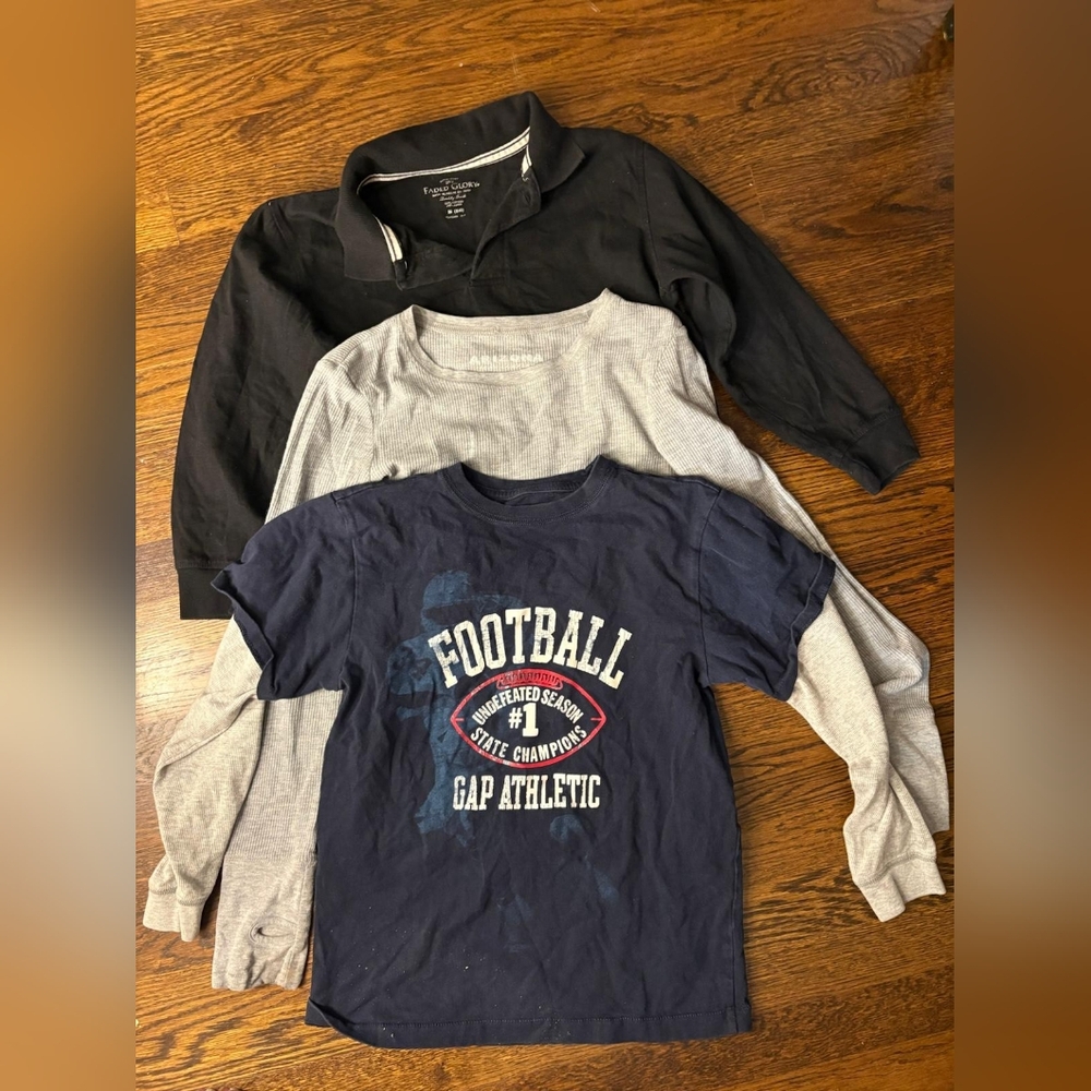 Kids Football Graphic Tee - Navy